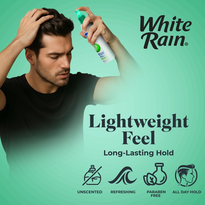 White Rain Hairspray Extra Hold Unscented, 7 oz (Pack of