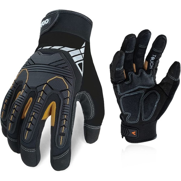 Vgo... 1 Pair of High Mechanical Work Gloves for Heavy