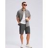 G Gradual Men's Casual Shorts Lightweight Golf Shorts (9", Charcoal,