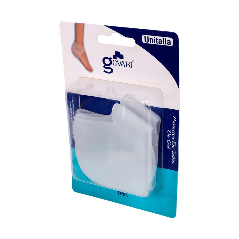 Govari, Protector de Talón de Gel, Blanco, Unitalla (1 par)