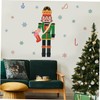 Alipis Window Decorative Sticker Nutcracker Window Sticker Christmas Glass Decal