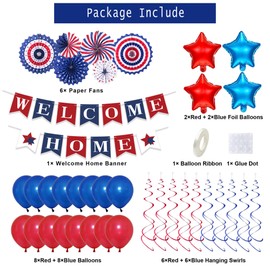 Welcome Home Decorations Military, Welcome Home Balloons Kit, Welcome Home Banner, Welcome Home Party Decorations, Deployment Returning Army Homecoming Party Decor