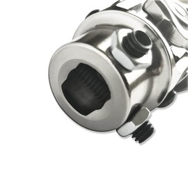 IMOOA Chrome 22" Steering Shaft & 3/4" DD x 13/16"-36 Spline Universal U Joint Kit