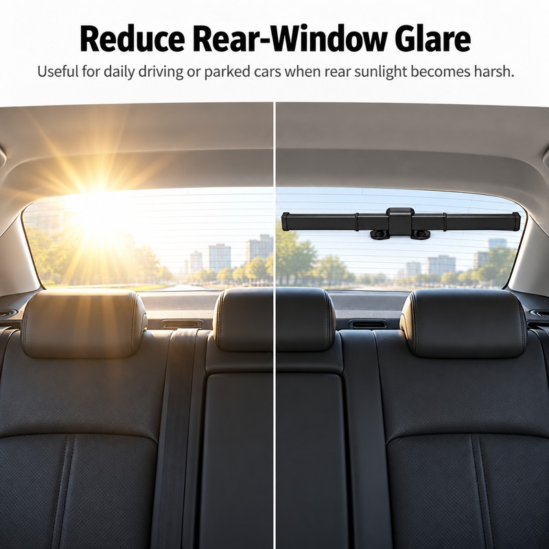 Retractable Car Windshield Sunshade for Parking – Polyester UV Block