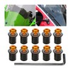 CGEAMDY Pack of 10 Windscreen Nuts, 5 mm Motorcycles Windscreen