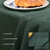 BALCONY & FALCON Washable Linen Rectangular Tablecloth Waterproof Oil-Proof Crease-Proof