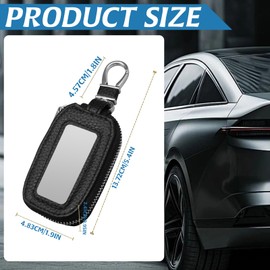 Key Fob, Luxurious Leather Key Chain Applicable to All Models Premium Car Key Holder Fob Cover Stylish Car Key Chain and Robust Key Fob Case & Key Fob Cover & Security Key Chains for Car Keys