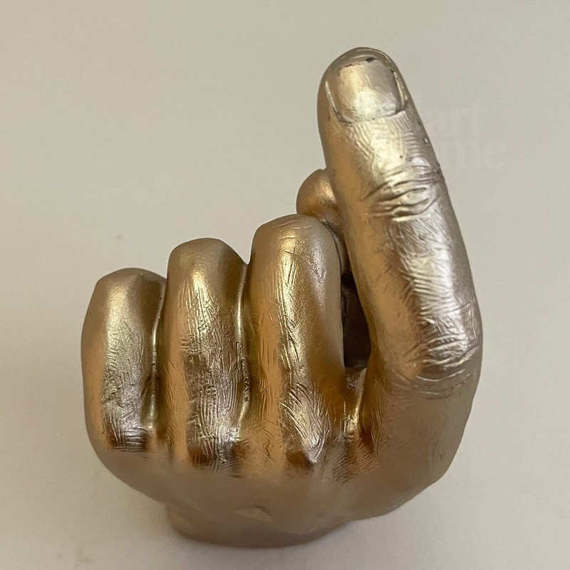 Darthome Hand Wall Decoration Champagne Gold Resin Come Here Finger