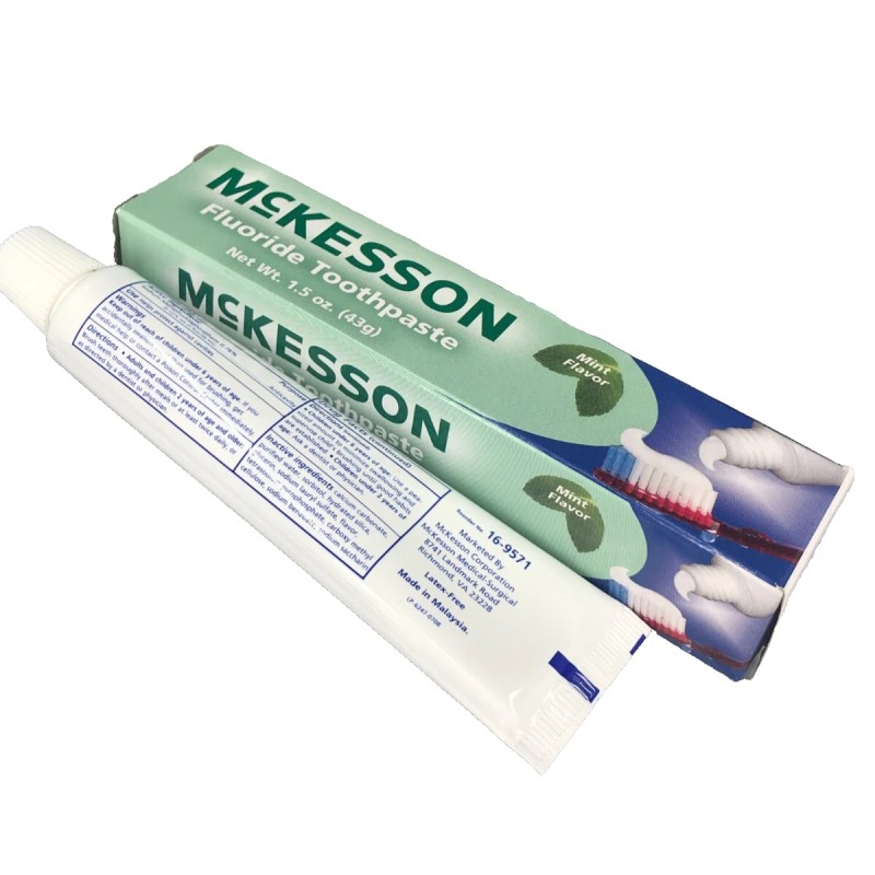 McKesson FLUORIDE Toothpaste Mint Flavor - 1.5 oz/ 43g *Check