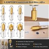 LAMPTOP 39-Pcs Woodworking Chamfer Drilling Tools Including 1-Pcs Bolt-Deburring Tool,