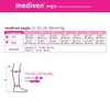 mediven angio 20-30 mmHg calf closed toe Compression Socks, Black,