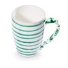 GMUNDNER KERAMIK Breakfast Cup Supermax Capacity 0.5 Litres Green Flamed