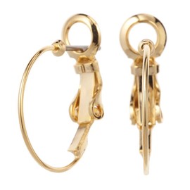 Alive Titanium Post Nickel Free Hypoallergenic Hoop Ring, Metal, Medium, Small, Simple, Casual, Adult, Elegant, Silver, Gold, 0.8 inch (20 mm), G-shaped Earrings, Women's, Titanium