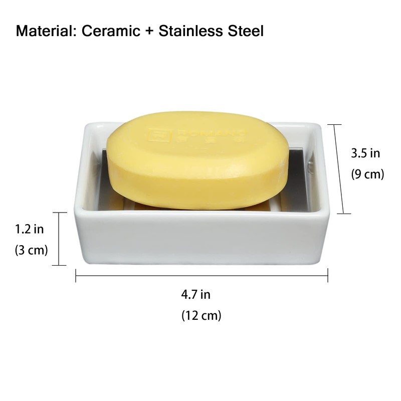 SZDPC Soap Dish for Bar Soap, Bathroom Soap Holder for