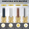 Taiidaues 53 Pcs Brass Compression Fittings Assortment Kit, 1/8" 3/16"