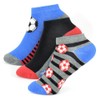 A2Z 4 Kids Boys Football Design Striped Trainer Socks Cotton