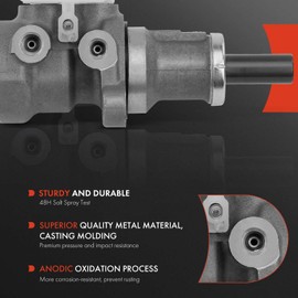 A-Premium - Cilindro maestro de freno con depósito compatible con vehículos Honda y Saturn - Para Civic 1999-2000, Ion 2003-2007 - Sustituye a 22706459