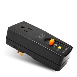 OAONAN GFCI Adapter 15 Amp 3 Prongs Grounded, Waterproof, GFCI Plug Portable with One Outlet and Male Plug-in Ground Fault Circuit Interrupter to Protect Electric Safety