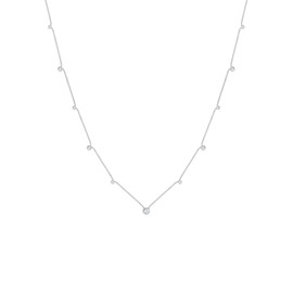 Elli Women's Basic Solitaire Necklace with Crystals in 925 Sterling Silver, Sterling Silver, Crystal