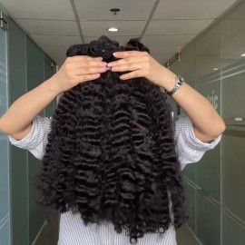 Drop Shipping Burmese Human Wigs Single Double Drawn Curly Raw Cambodian Indian Unprocessed Vietnamese Hair Bundles Extensionscolor: 1pcs bundle Straight, Stretched Length: 22"