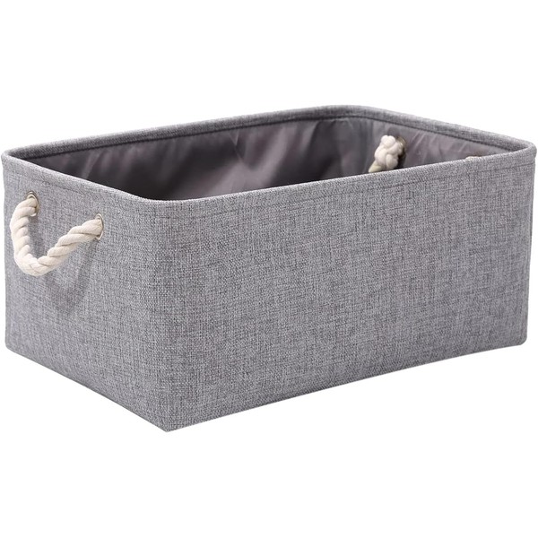 HOMKOKO Small Storage Box with Handles, Foldable Wardrobe Baskets for