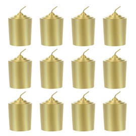 SRG Gold Unscented 15 Hours Votive Candles Pack of 12
