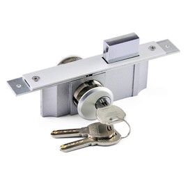 Storefront Door Mortise Lock Cylinder Deadbolts Kit,Door Lock Replacement Parts,Glass Framed Central Door Lock Commercial Door Deadbolts with 3 Keys