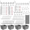 Ultrawall 120-Piece Pegboard Hooks Set, Peg Board Organizer Accessories with