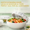 30PCS Reusable Aluminum Foil Food Covers, 2026 Upgrade Aluminum Foil