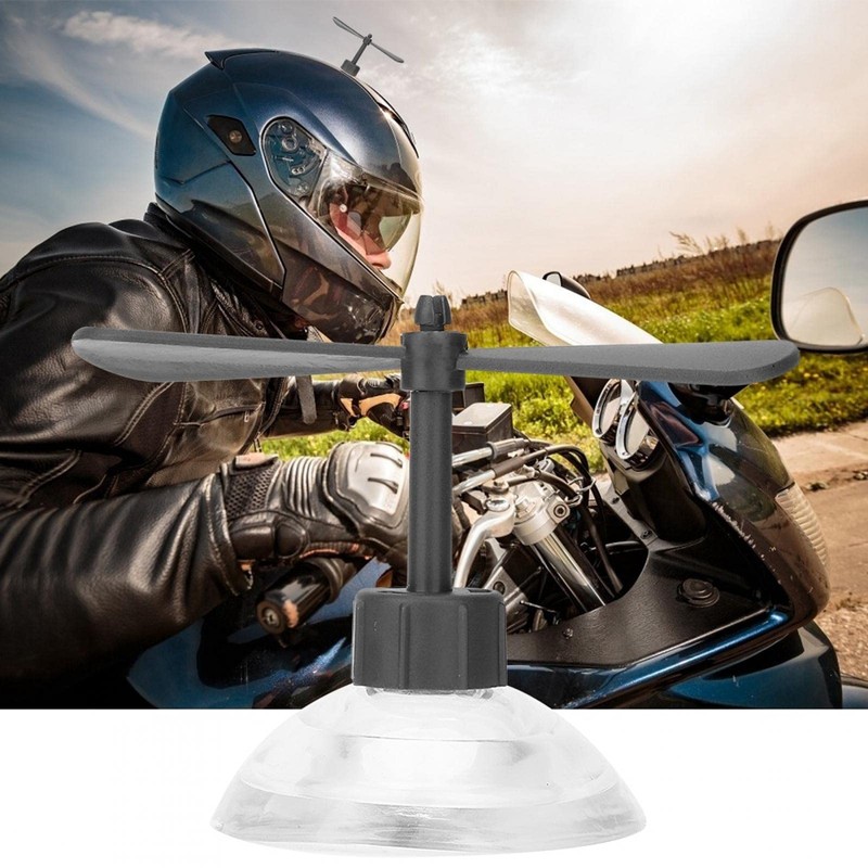 Aramox Bike Helmet Propeller, Decorative Helmet Suction Cup Rubber and