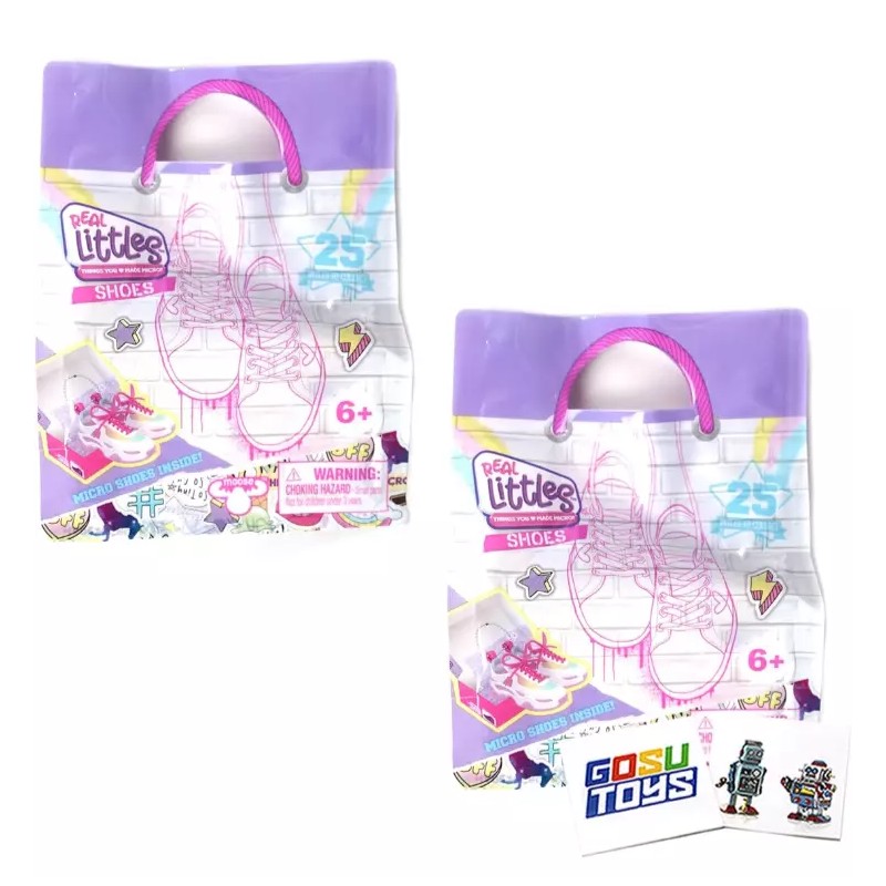 Real Littles Sneaker and Bag Bundle 4 Piece Box