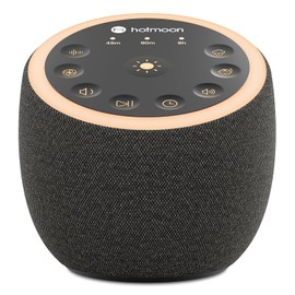 Hotmoon Sound Machine for Sleep, Cocoon 2 White Noise Sound Machine with 40 Non-Looping Sounds, Dual-Speaker & Timer, 8 Night Light, Pink Brown Green Noise for Sleeping Adults, Office Privacy, Plug-in
