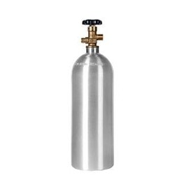 AmazGas 5lb Aluminum Alloy CO2 Gas Cylinder, Equipped with CGA320 Valve, Specifically Designed for Separating Beer and Soda Water