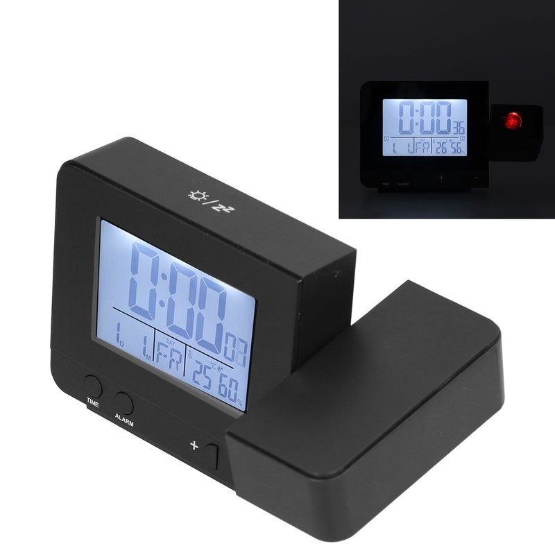 180° Rotation Projection Alarm Clock USB Powered LED Digital Clock