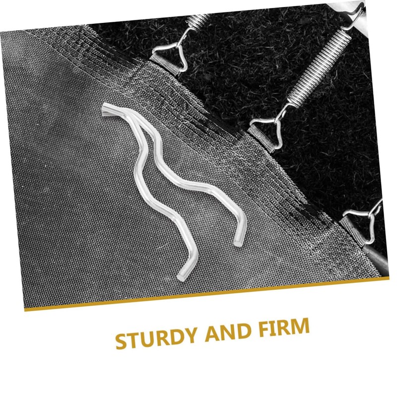 WOONEKY Trampoline Replacement Mat Connectors 10pcs Steel Wire Connectors for