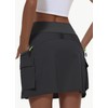 MIVEI Women's Hiking Cargo Skort Skirt High Waisted Golf Dressy