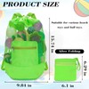 INVODA Mesh Beach Bag Drawstring Beach Backpack Foldable Toy Organizer