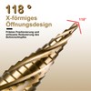 SALI HSS Step Drill [Φ4-12 mm, 9 Steps] Four Spiral