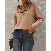 BTFBM 2024 Womens Sweaters Fall Winter Outfits Long Sleeve Button