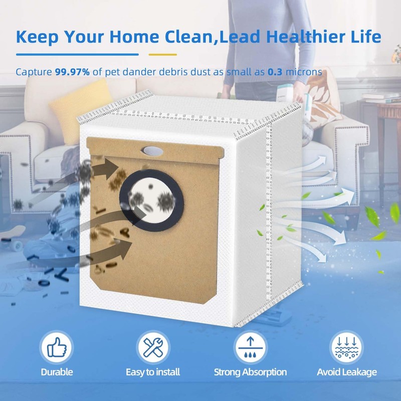HIHEPA 12Pack 2.5L Dust Bags for Eufy L60/L60 SES /L50/L50