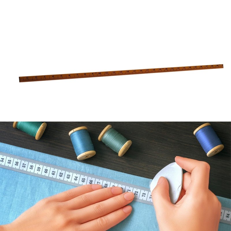 Harilla Meter Sticks Ruler Measuring Wooden Ruler Clothing Metric Accessories