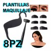 Universo en Linea Plantillas 8pz Aplicar Maquillaje Delineado Sombra Contour