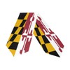 poeticcity Maryland State Flag Double Sided Oblong 13 X 70