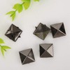 BORDSTRACT Rivets for Shoes, 100 Pieces Square Rivets, 15 mm