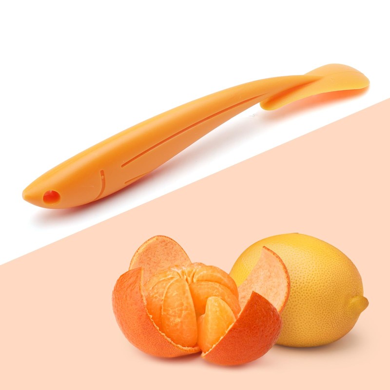 APOMOONS Orange Peeler 1 Piece, Orange Peeler, Plastic Peeler, Orange,
