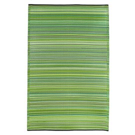 Fab Habitat Reversible Rugs | Indoor or Outdoor Use | Stain Resistant, Easy to Clean Weather Resistant Floor Mats | Cancun - Green, 8' x 10'