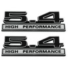 2pcs 5.4L Liter High Performance Badge V6 Engine Emblems Badge