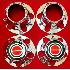 Aftermarket New 1980-1996 Ford F150 Truck Bronco Van 4x4 Wheel Hub Center Caps  SET OF 4