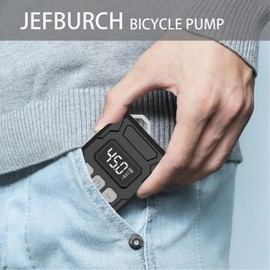 Bicycle Pump, Mini Electric Bicycle Pump, 150PSI Bicycle Pump, Portable Bicycle Pump, Bicycle Pump with Digital Pressure Gauge for Bicycle, Mountain Bike, Electric Bicycle, with American Valve.