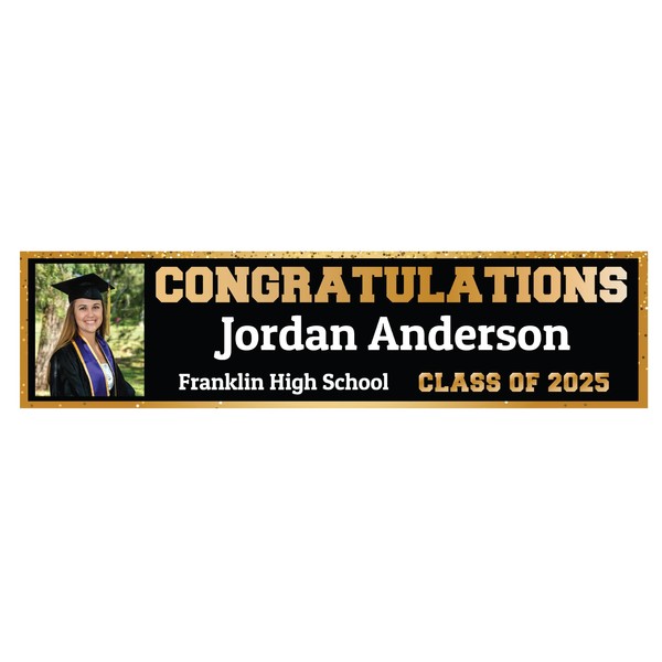 Personalized Graduation Photo Banner - Class of 2024 Custom Photo